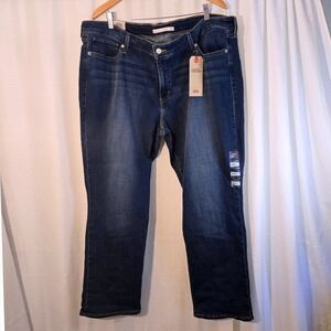 Levi Strauss & Co 414 Classic Straight Mid Rise Easy Through Hip Thigh Jeans 24W